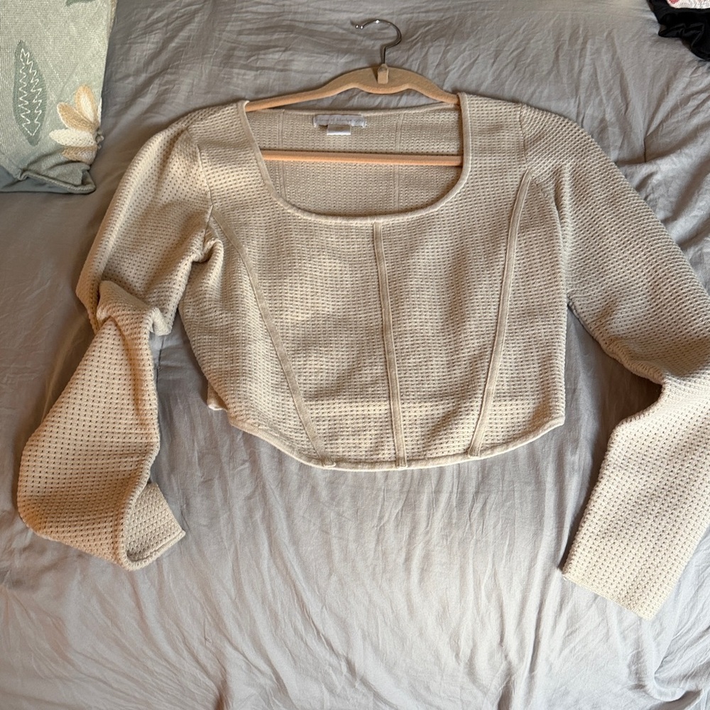 House of Harlow Ribbed Top